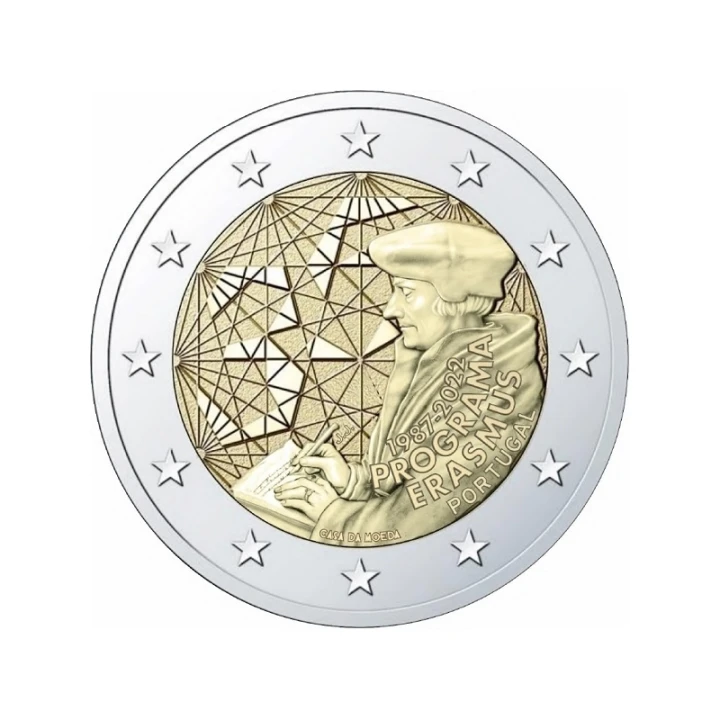 2 euro Portugalia 35 lat programu Erasmus 2022