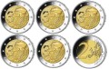 2 euro Niemcy x 5 35 lat programu Erasmus 2022 ADFGJ