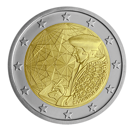 2 euro Grecja 35 lat programu Erasmus 2022