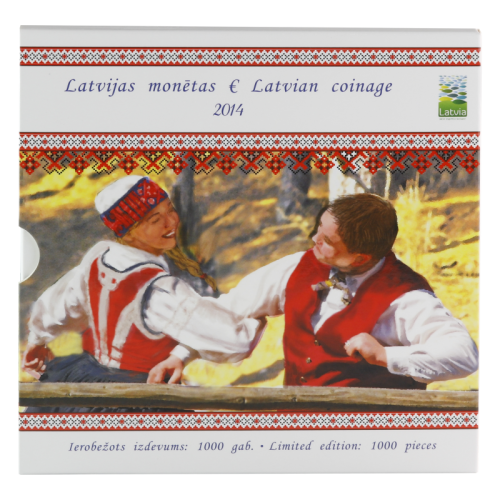 KMS Euro set Łotwa x 8 2014
