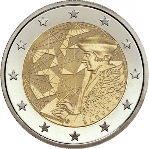 2 euro Słowacja 35 lat programu Erasmus 2022