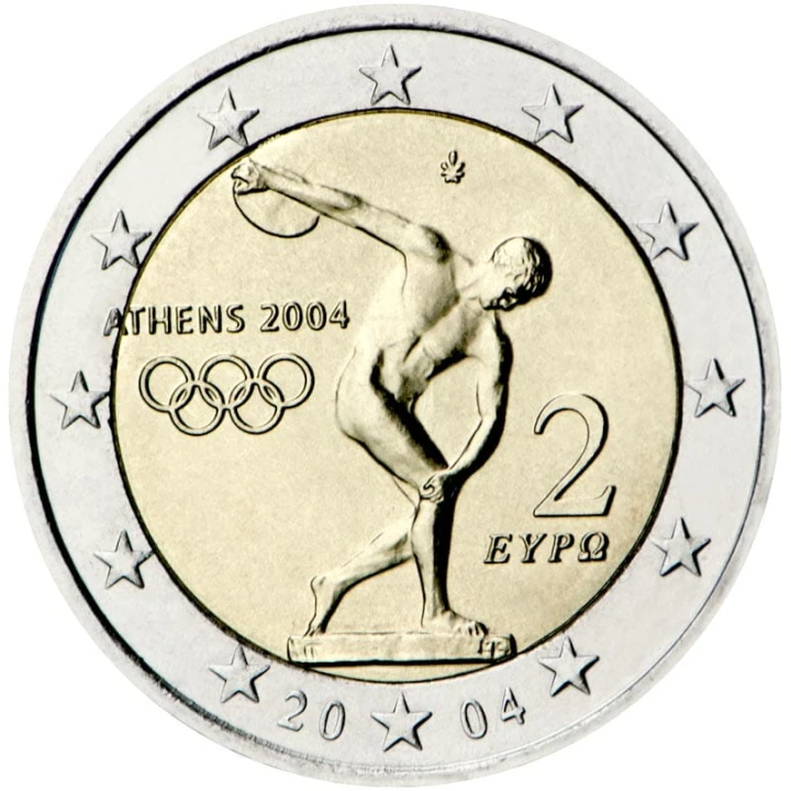 2 euro Grecja Dyskobol 2004
