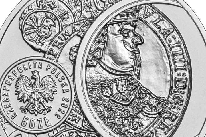 50 zł XVI Międzynarodowy Kongres Numizmatyczny 2022 3oz Ag.999
