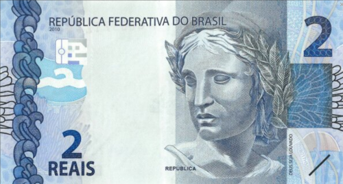 Banknoty 2 Reais (Brazylia(2003 ND &amp; 2010-2020 Issue) Wor P-252