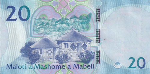Lesotho 20 maloti Domki 2021 P-27a
