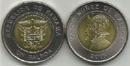 Panama 1 balboa Vasco Nunez de Balboa 2019