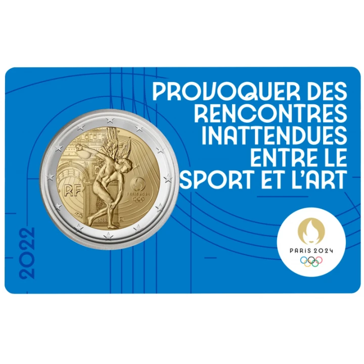 2 euro Francja Olimpiada Dyskobol 2022