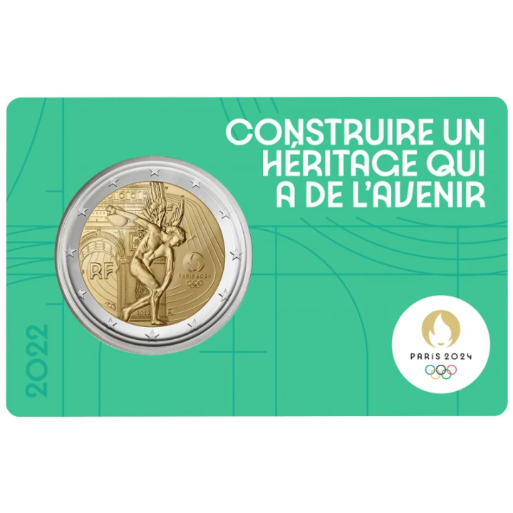 2 euro Francja Olimpiada Dyskobol 2022