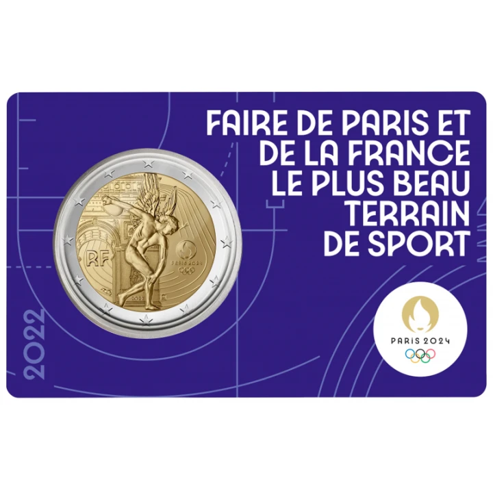 2 euro Francja Olimpiada Dyskobol 2022