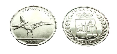 Curacao 3 guldeny Pterodaktyl 2022
