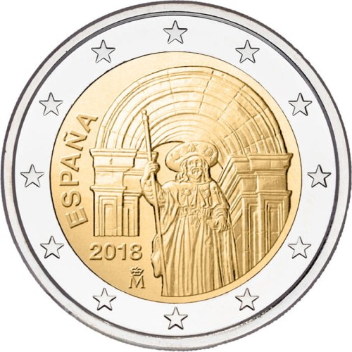 2 euro Hiszpania Santiago Compostella 2018