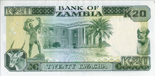 Zambia 20 ZK Orzeł 1989+ P-32b