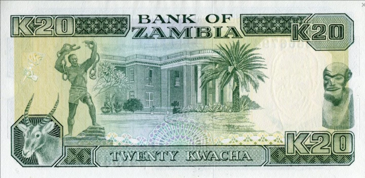 Zambia 20 ZK Orzeł 1989+ P-32b