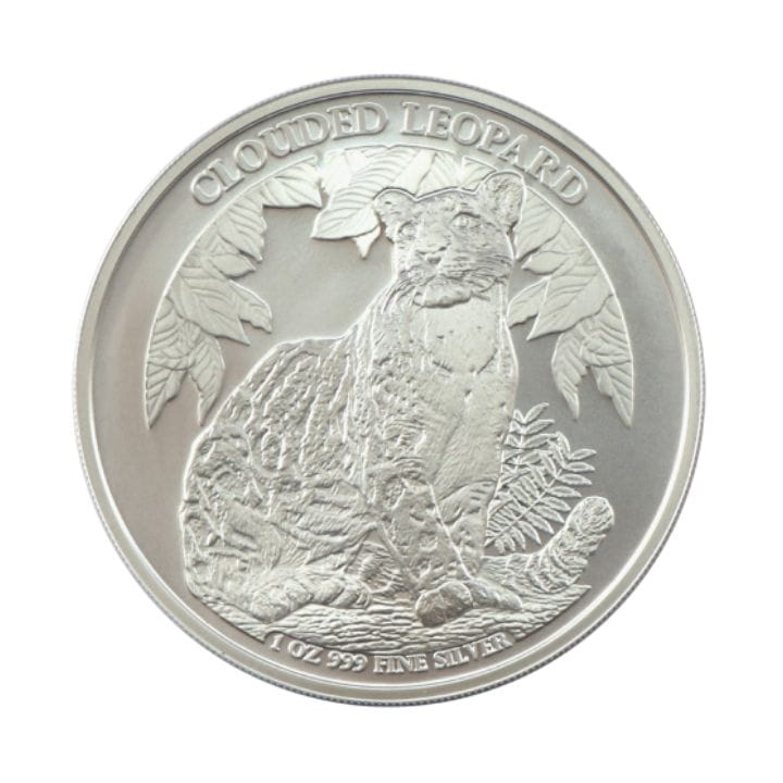 Kambodża 3000 Riel Leopard 1 Oz 1 oz Ag.999 2023
