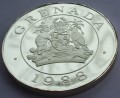 Grenada 100$ Ptak 1988 3,85oz Ag.999