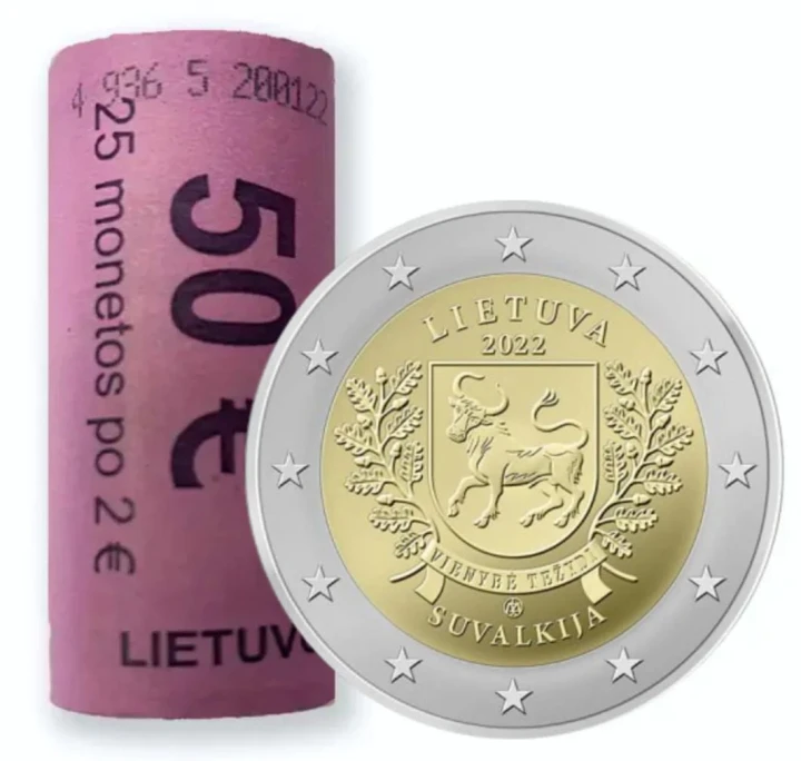 2 euro x 25 Litwa Suvalkija 2022