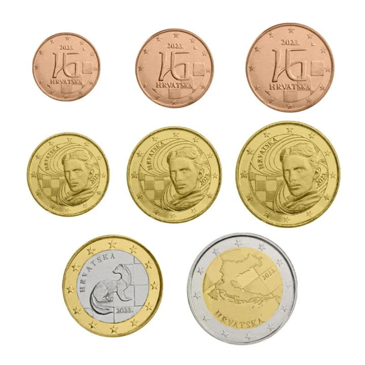 Euro set Chorwacja zestaw x8 2023