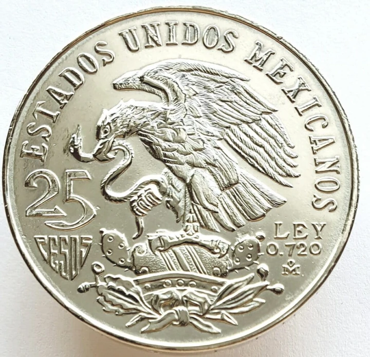 Meksyk 25$ Olimpiada 1968 Ag 22,5g