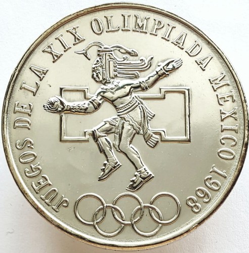 Meksyk 25$ Olimpiada 1968 Ag 22,5g