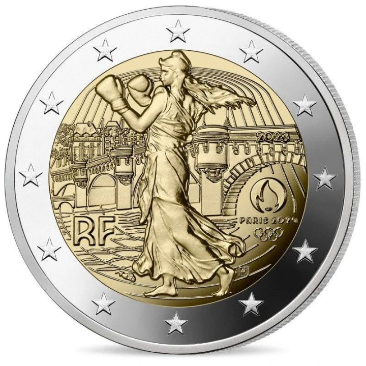2 euro Francja Olimpiada Boks 2023