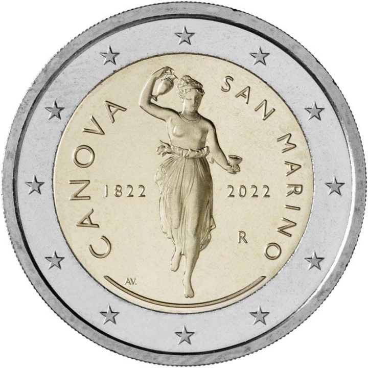 2 euro San Marino Antonio Canova 2022