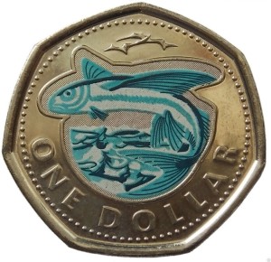 Barbados 1 $ Latająca Ryba 1973 (1)