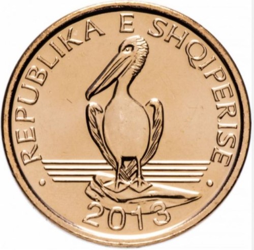 Albania 1 lek Pelikan 2013
