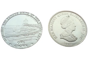 Tristan Da Cunha 1 crown HMS Colossus 2008