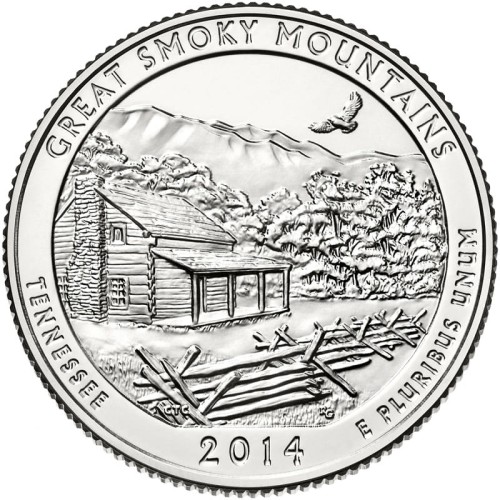 USA 25 c Park narodowy Great Smoky Mountains 2014  nr 21 