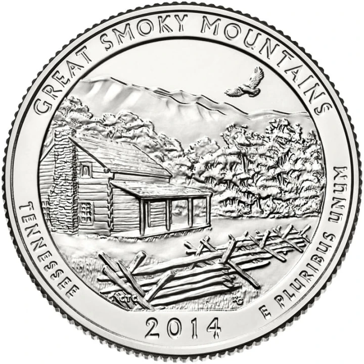 USA 25 c Park narodowy Great Smoky Mountains 2014  nr 21 