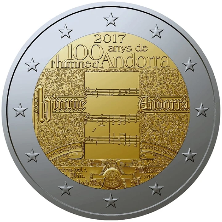 2 euro Andora Hymn 2017