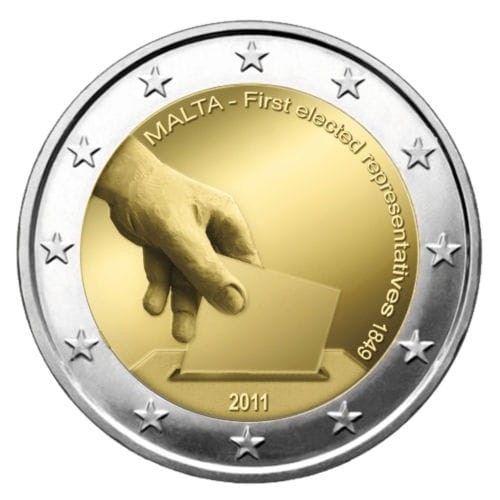 2 € MALTA Pierwsze wybory 2011