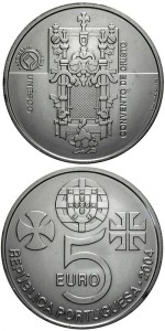5 € Portugalia Convento de Cristo 2004