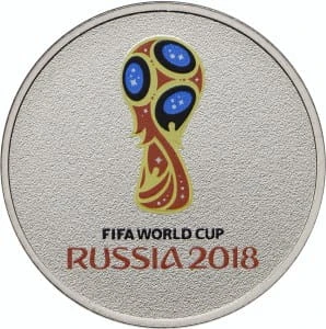 Rosja 25 rubli FIFA Puchar Świata 2018 kolor