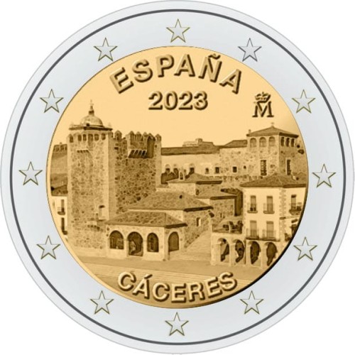2 euro Hiszpania Caceres 2023