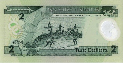 Wyspy Salomona 2 $ Bank centralny 2011 P-23