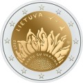 2 euro Litwa Razem z Ukrainą 2023 coincard
