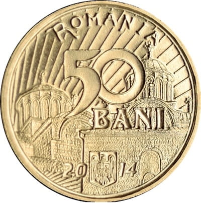 Rumunia 50 bani Wladislav I Vlaicu 1364 2014