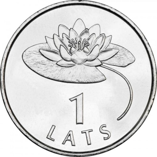 Łotwa 1 łat Lilia 2008