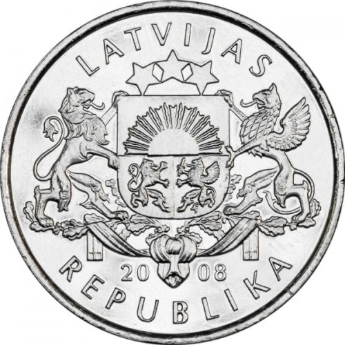 Łotwa 1 łat Lilia 2008
