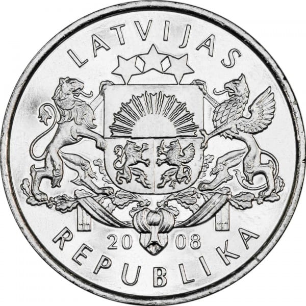 Łotwa 1 łat Lilia 2008