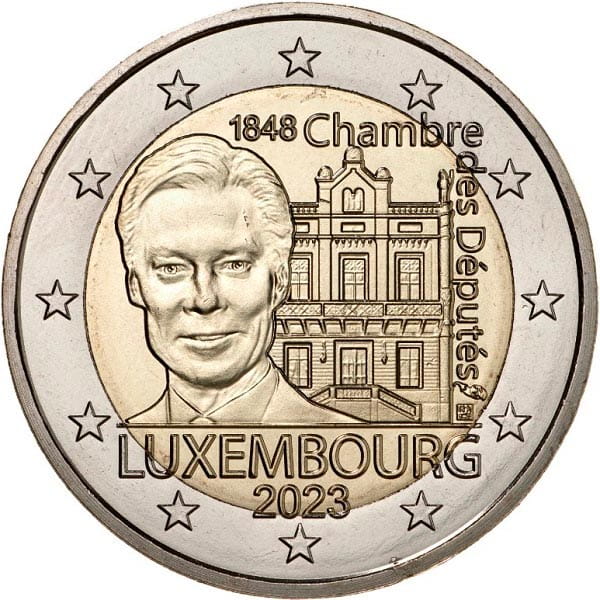 2 euro Luksemburg 175 r. pierwszej konstytucji 2023