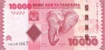 Tanzania 10 000 szylingów Słoń 2020 P-44c