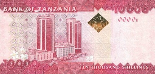 Tanzania 10 000 szylingów Słoń 2020 P-44c