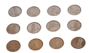 Zestaw Chile Rapa Nui Posągi x 12 2021 Cu