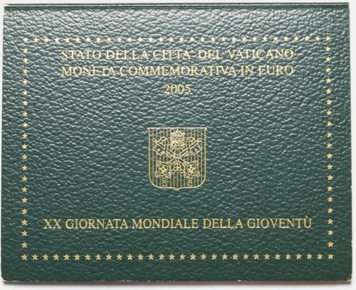 2 euro Watykan XX Światowy Dzień Młodzieży 2005