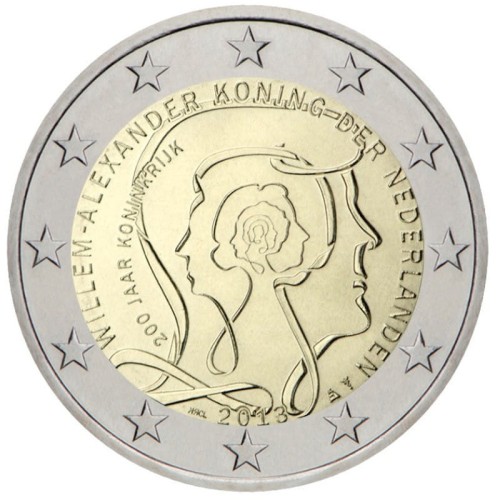 2 euro HOLANDIA 200 lat królestwa 2013