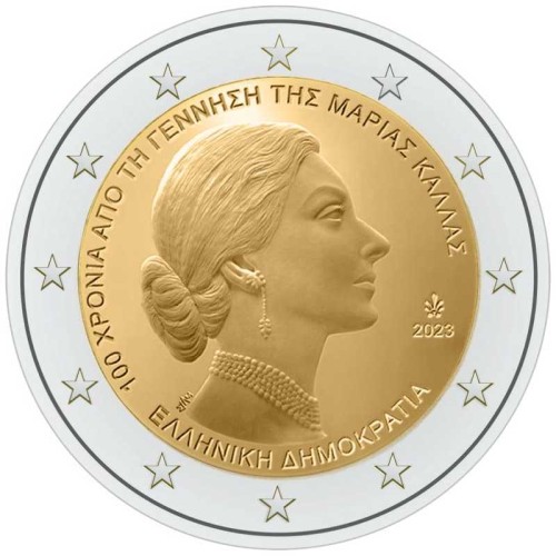 2 euro Grecja Maria Callas 2023