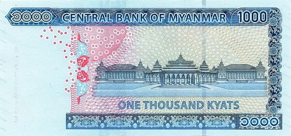 Mjanma (Birma) 1000 kyat Budynek 2019 P-86