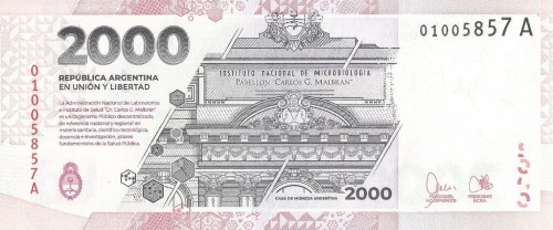 Argentyna 2000 peso Malbran 2023 P-371a